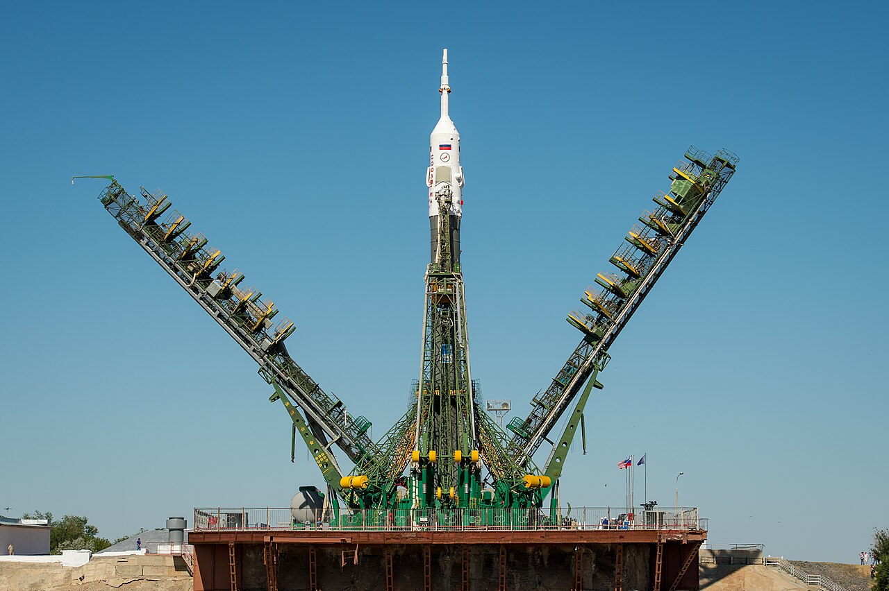 The Baikonur Cosmodrome launch pad